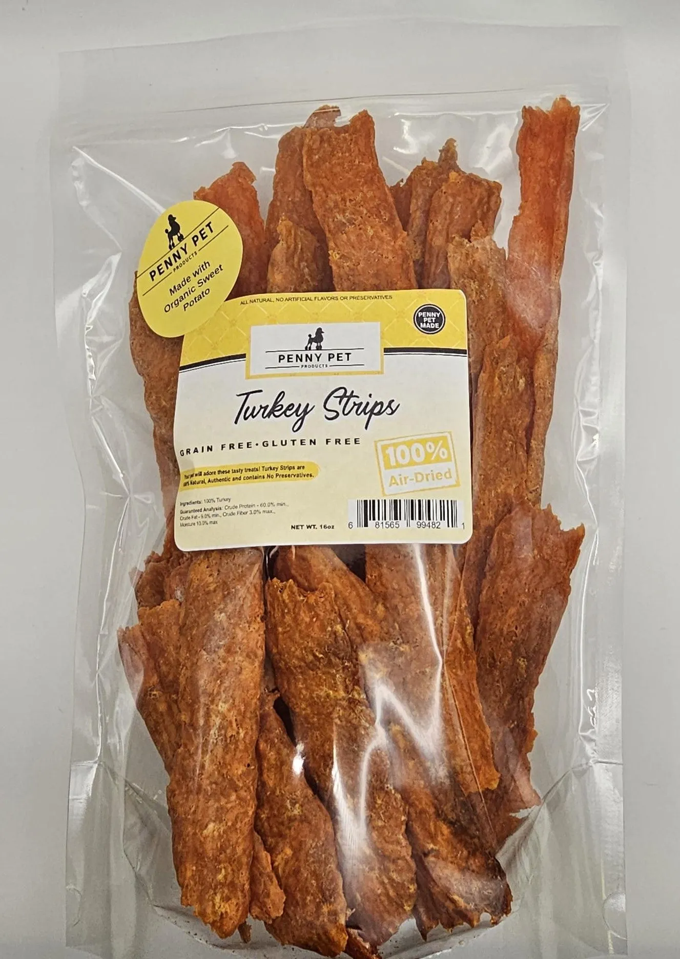 100% Air Dried Chicken, Pork, Turkey & Beef Strips and Medallions - USA Made by Penny