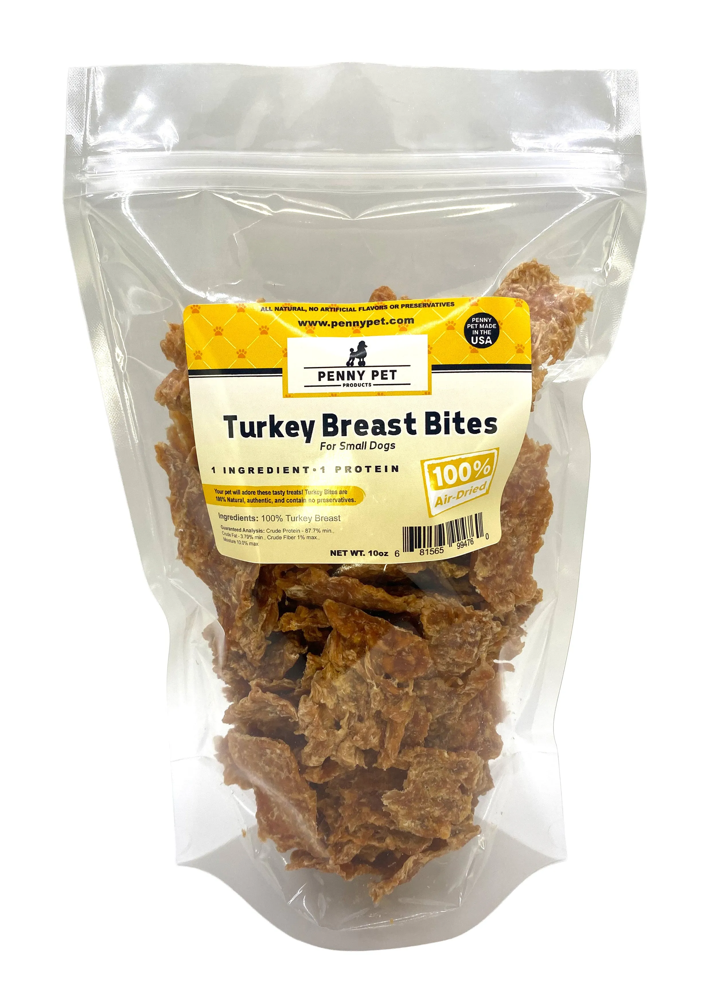 100% Air Dried Chicken, Pork, Turkey & Beef Strips and Medallions - USA Made by Penny