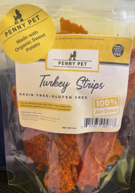 100% Air Dried Chicken, Pork, Turkey & Beef Strips and Medallions - USA Made by Penny