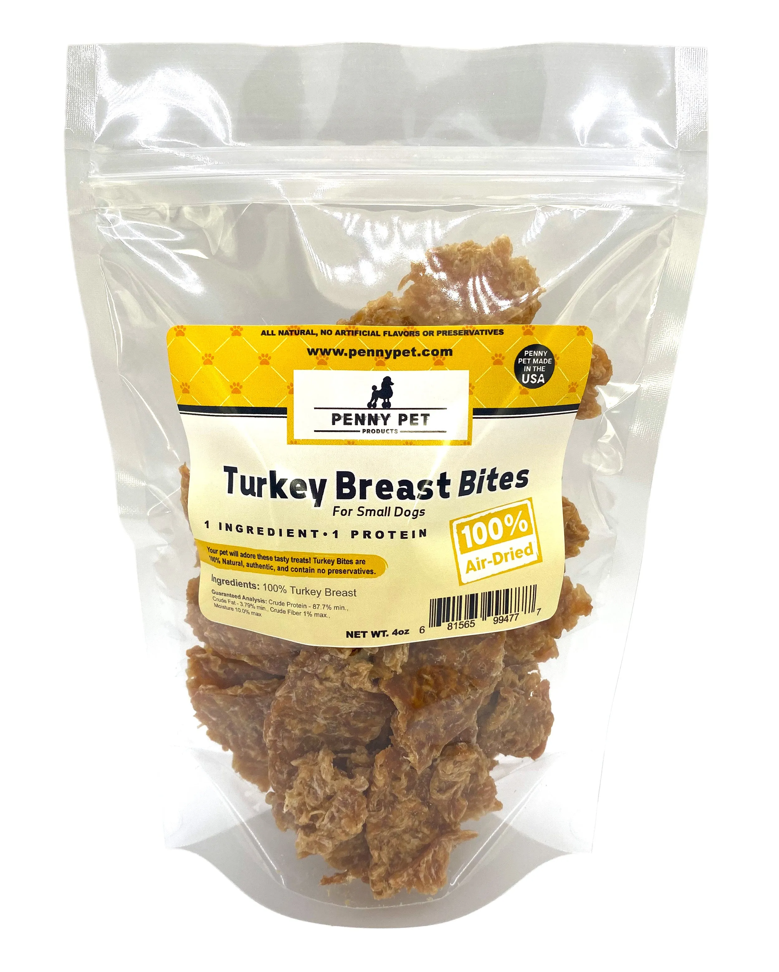 100% Air Dried Chicken, Pork, Turkey & Beef Strips and Medallions - USA Made by Penny
