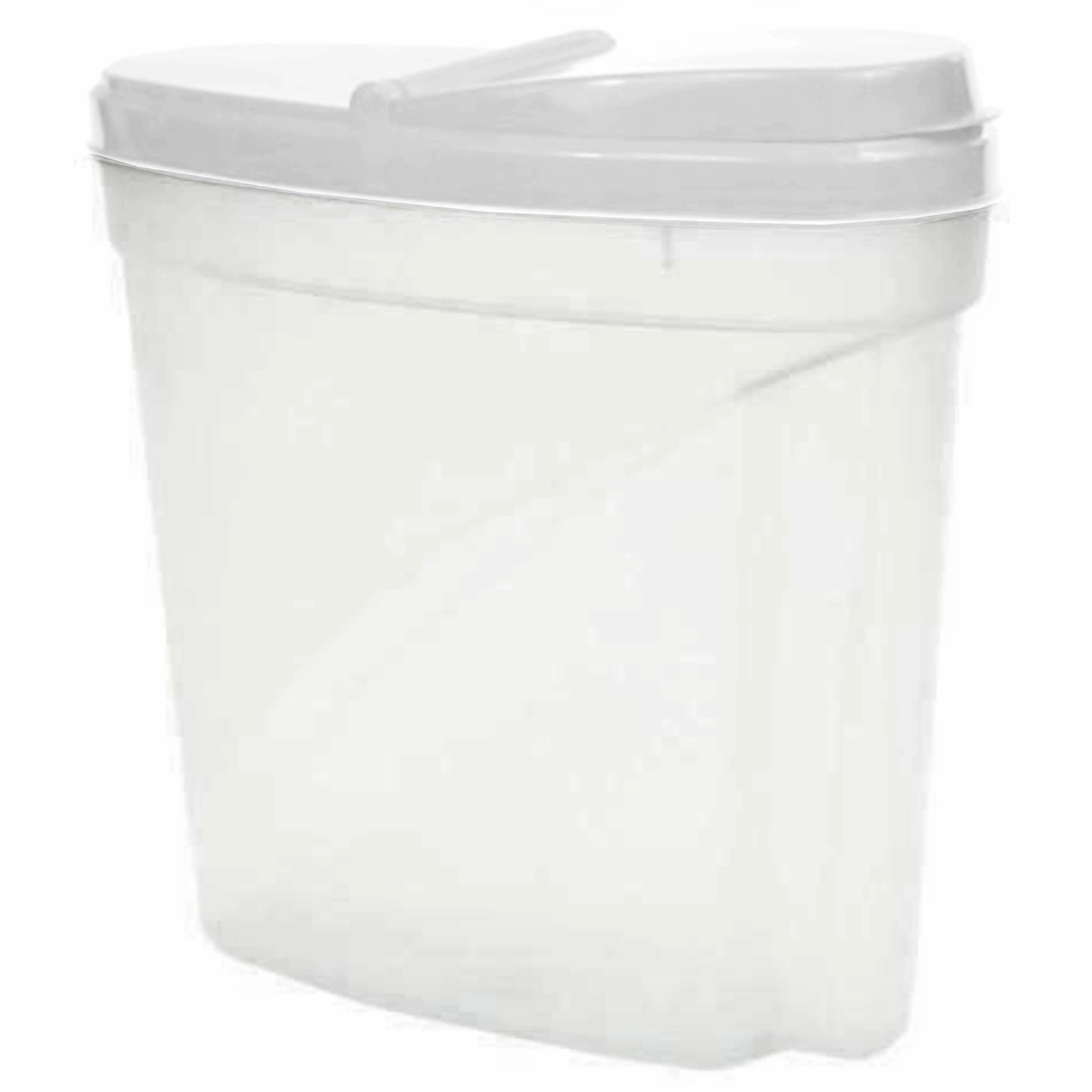 2 Pc Dry Food Storage Cereal Dispenser Pasta Rice Container BPA Free 4.8 Liters