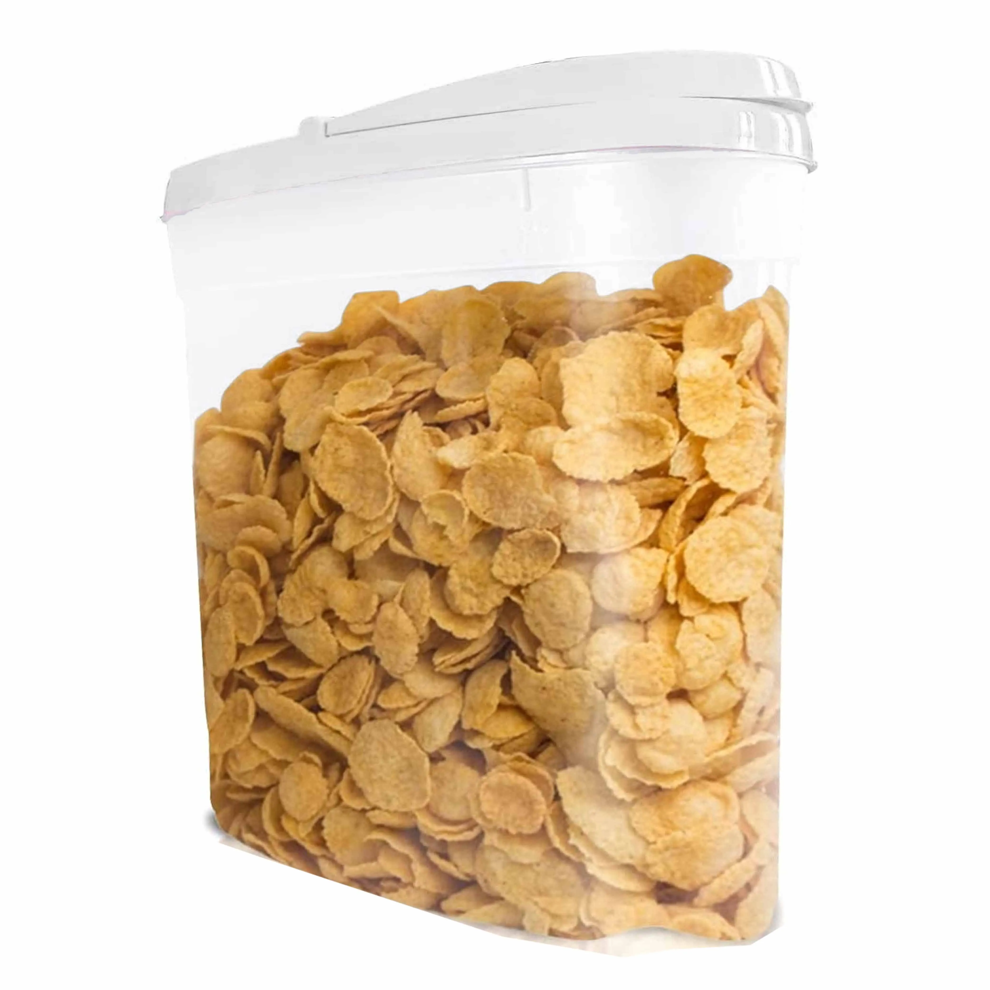2 Pc Dry Food Storage Cereal Dispenser Pasta Rice Container BPA Free 4.8 Liters