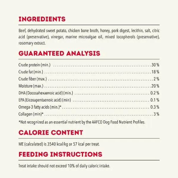 ACANA Chewy Strips Dog Treats - Hip & Joint Support Beef Recipe