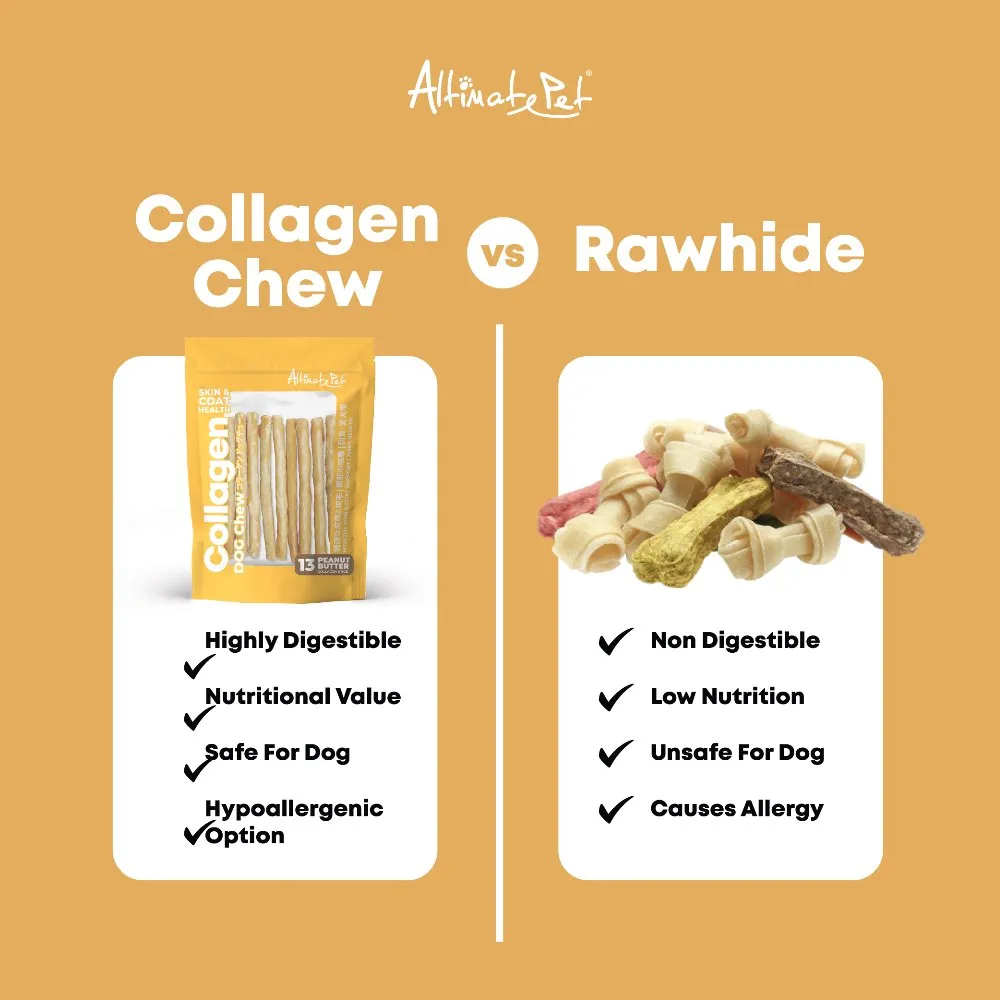 Altimate Pet Beef Knotted Bone Collagen Dog Chews 7pcs