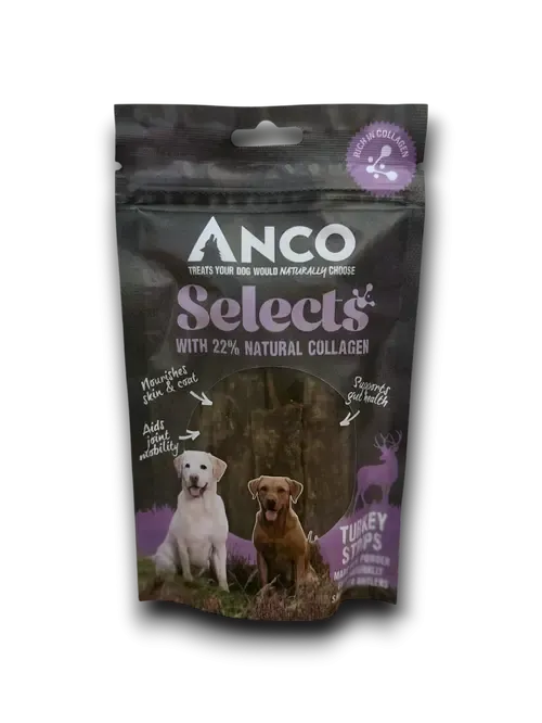 Anco Selects Turkey Strips 85g