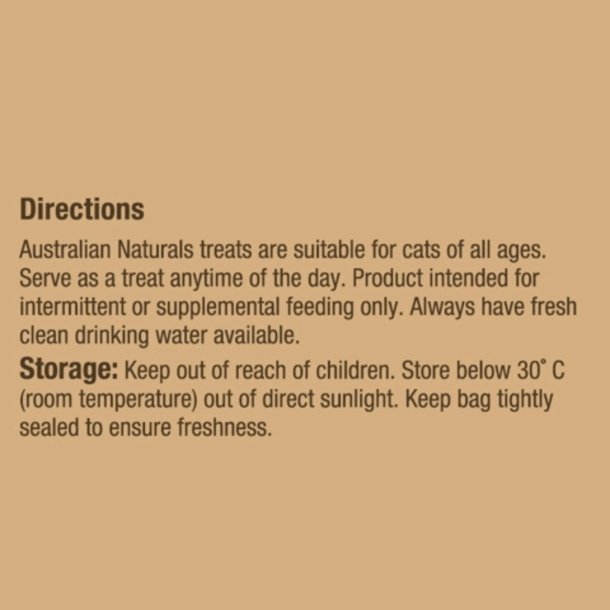 Australian Naturals Chicken with Peas Treats for Cats 100g