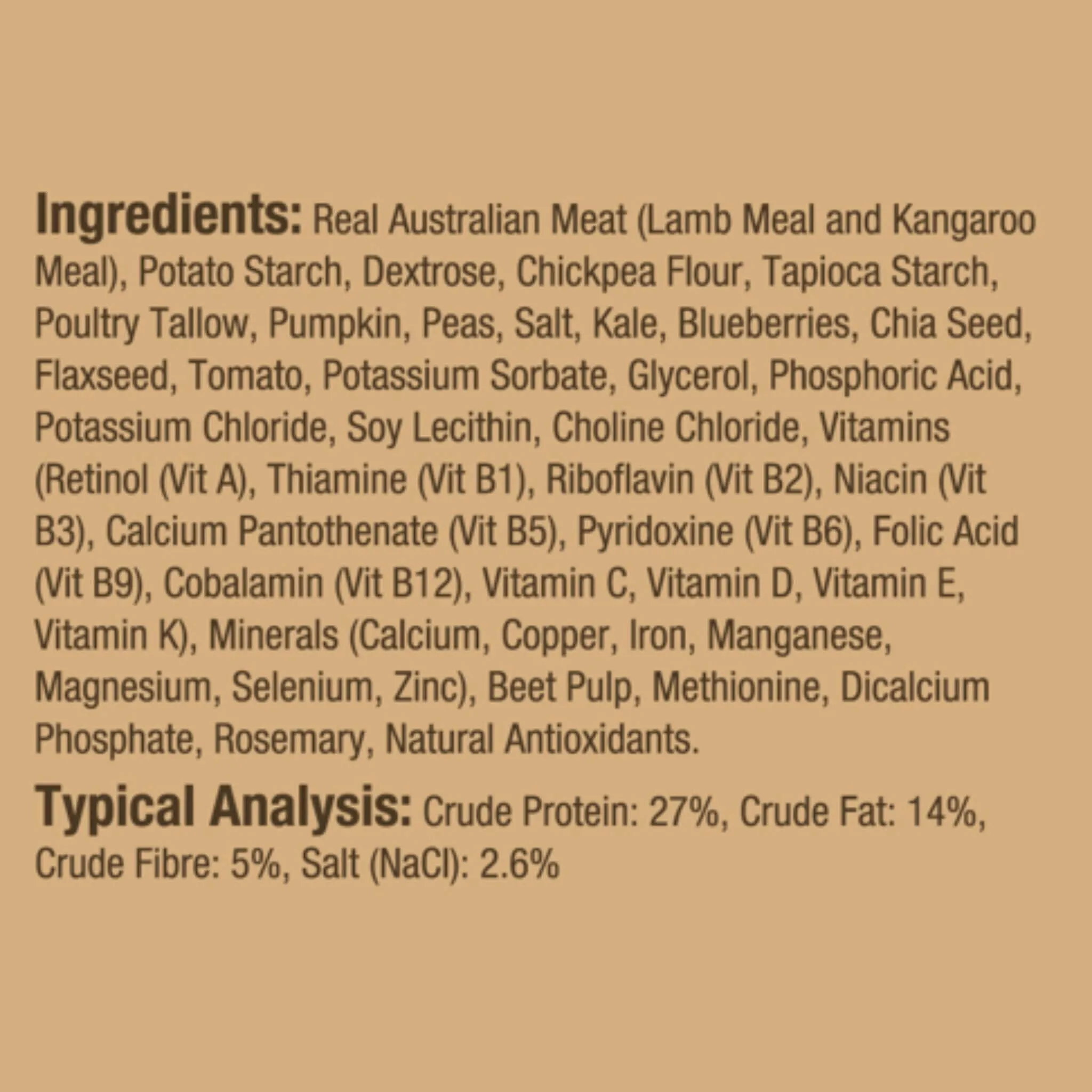 Australian Naturals Lamb with Pumpkin Treats for Dogs 210g