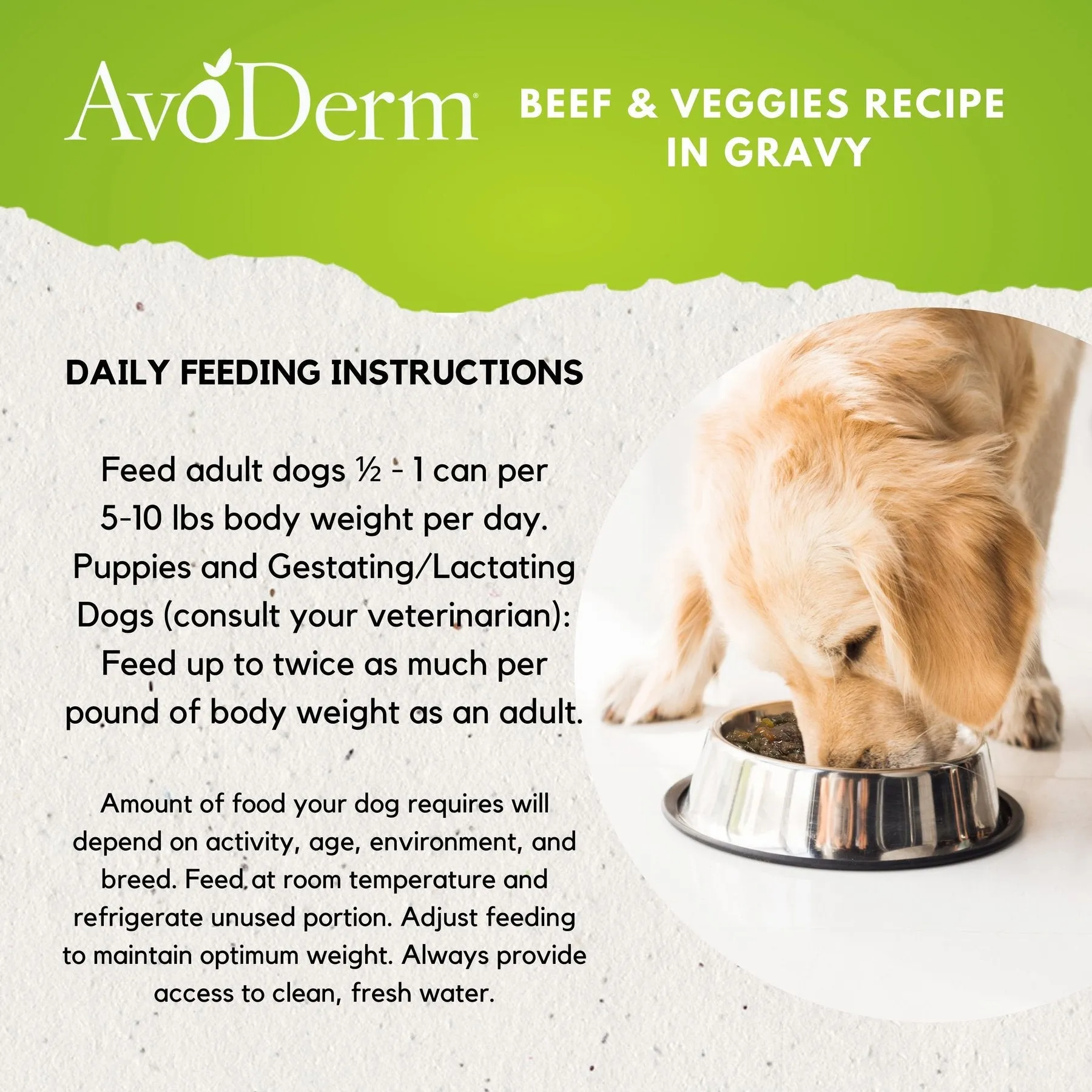 AvoDerm Beef with Vegetables Recipe Grain-Free Stew Wet Dog Food, 13-oz