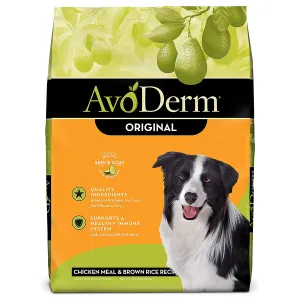 AvoDerm Original Chicken & Brown Rice Formula Dry Dog Food 15lb