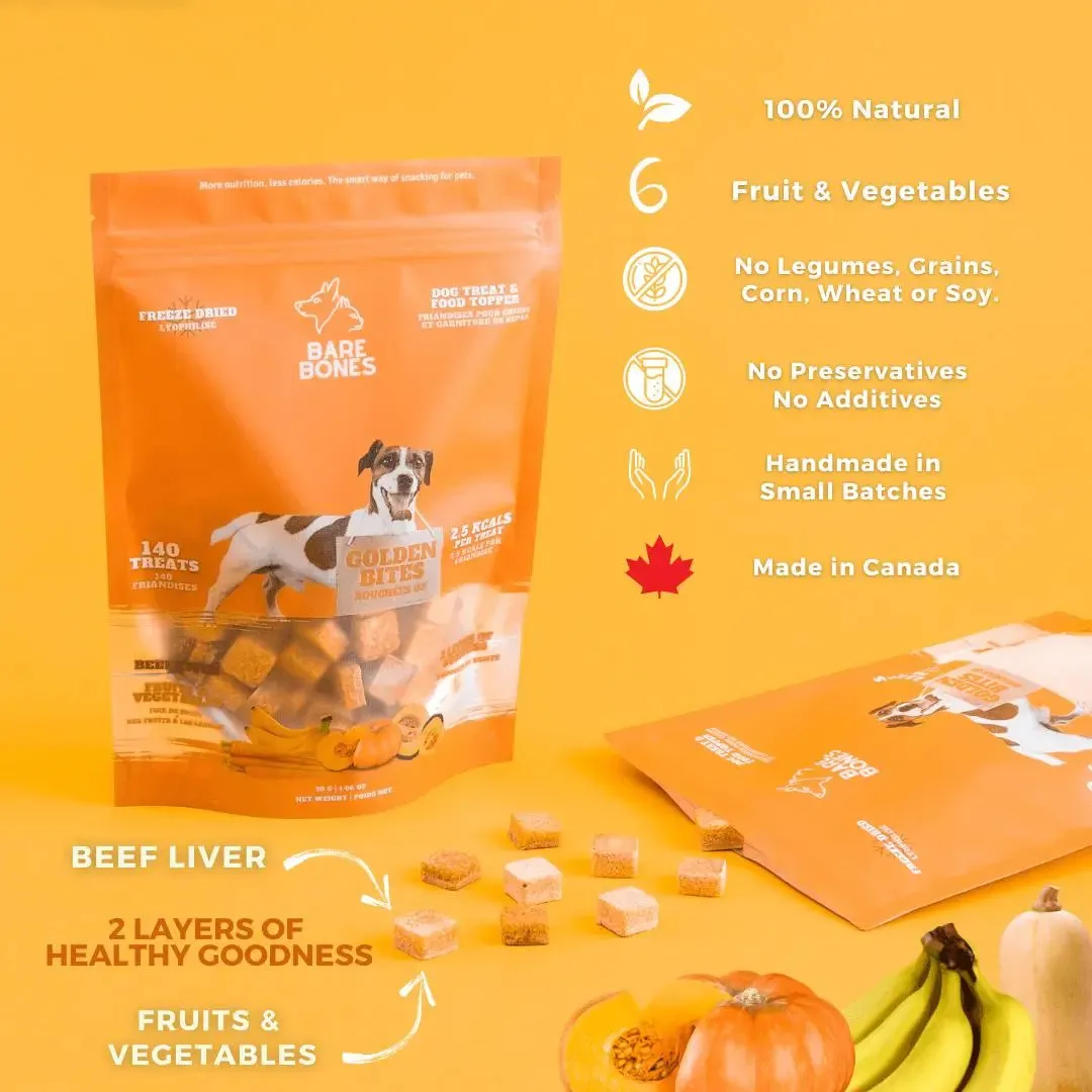 BARE BONE- GOLDEN BITES - LIVER TREATS