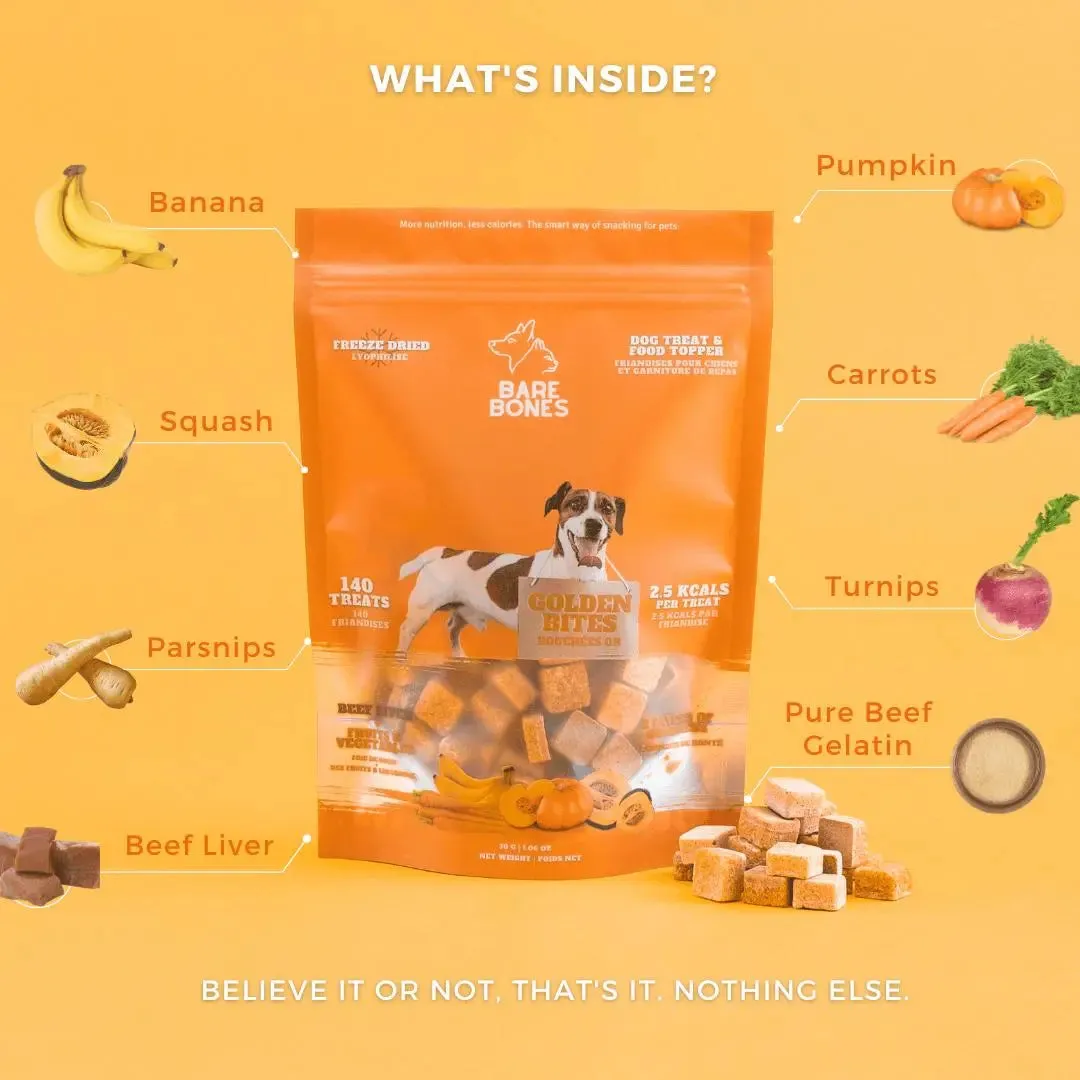 BARE BONE- GOLDEN BITES - LIVER TREATS