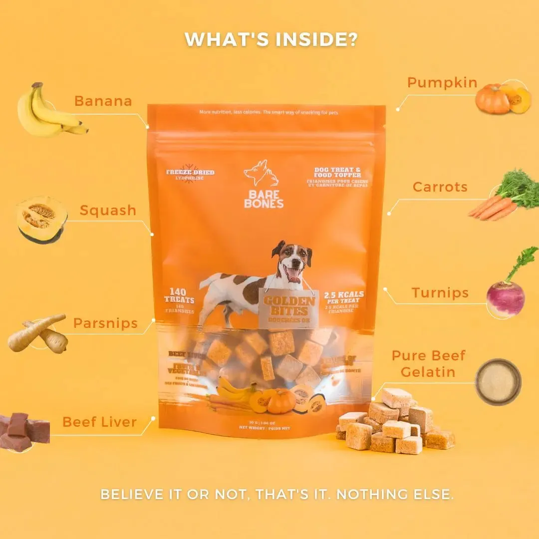 BARE BONE- GOLDEN BITES - LIVER TREATS