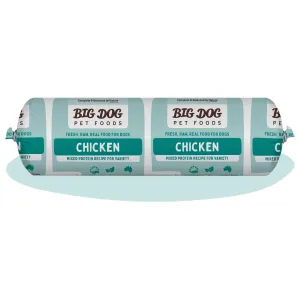 Big Dog BARF Chicken Raw Dog Food Roll 2kg (Frozen)
