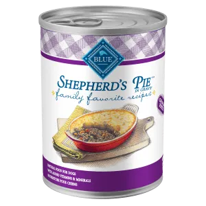 BLUE Family Favorite Recipes Shepherd's Pie In Gravy Recipe Canned Dog Food