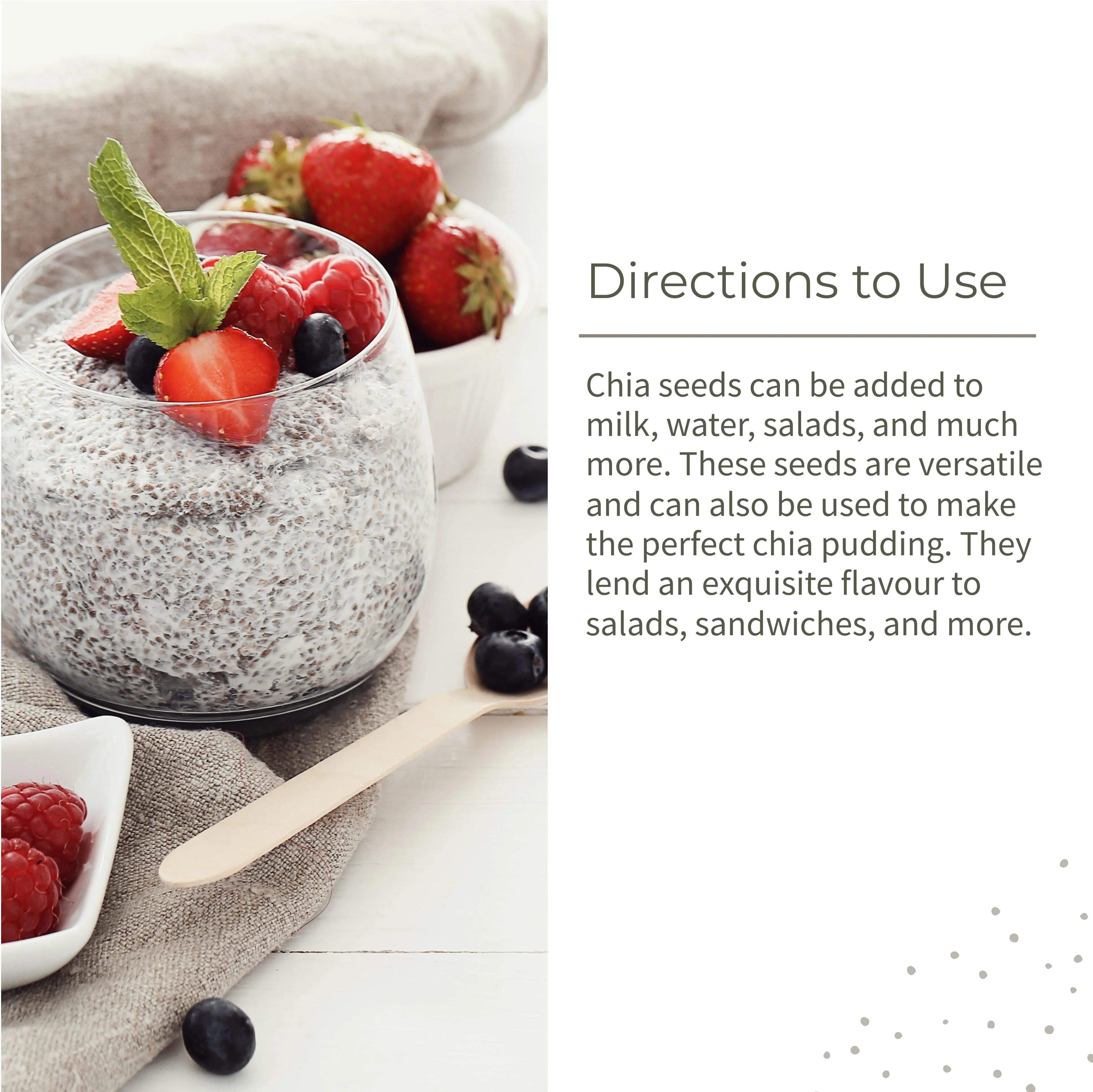Chia Seeds Raw Rich in Antioxidants & Fibre