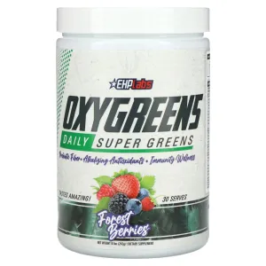 Dietary supplement EHPlabs Oxygreens Daily Super Greens, wild berries