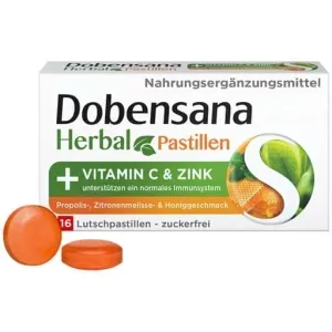 DOBENSANA Herbal Honey Blend Vit.C & Zinc Pastiles