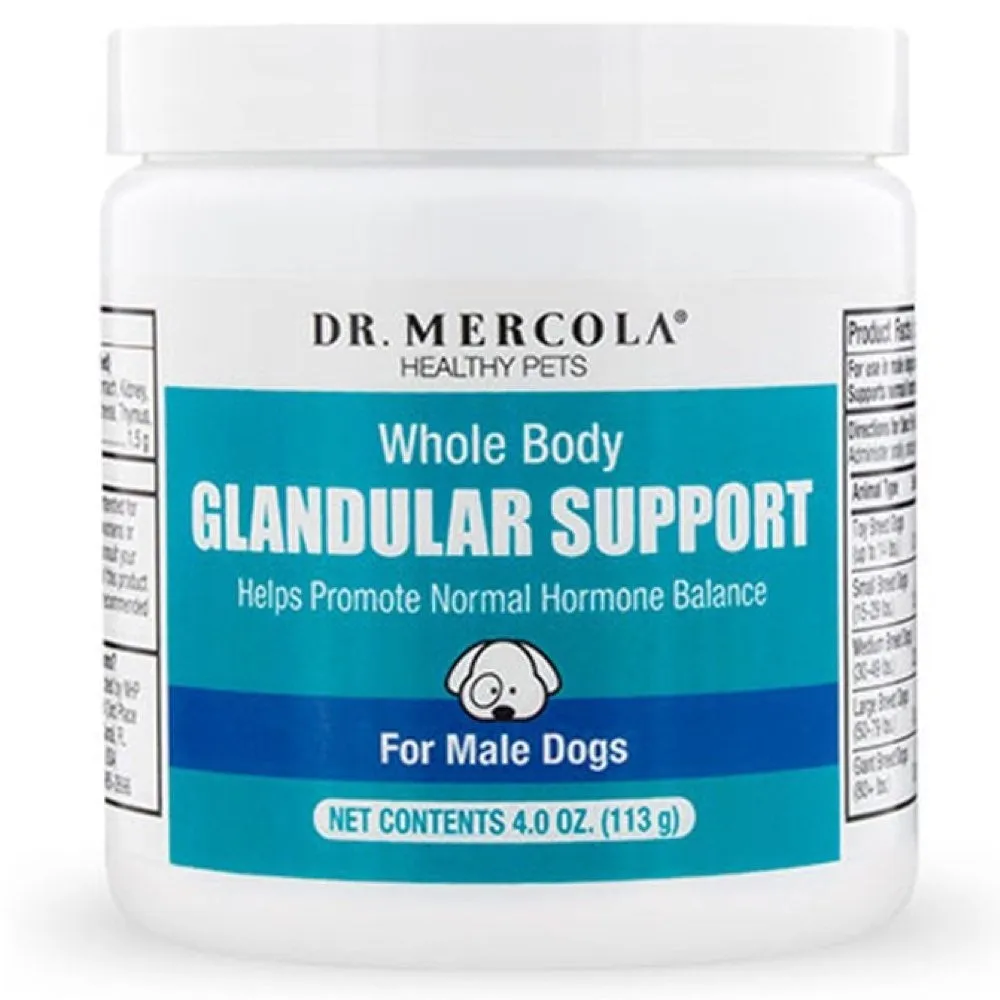Dr. Mercola Whole Body Glandular Support Supplement For Male Cats & Dogs 4oz