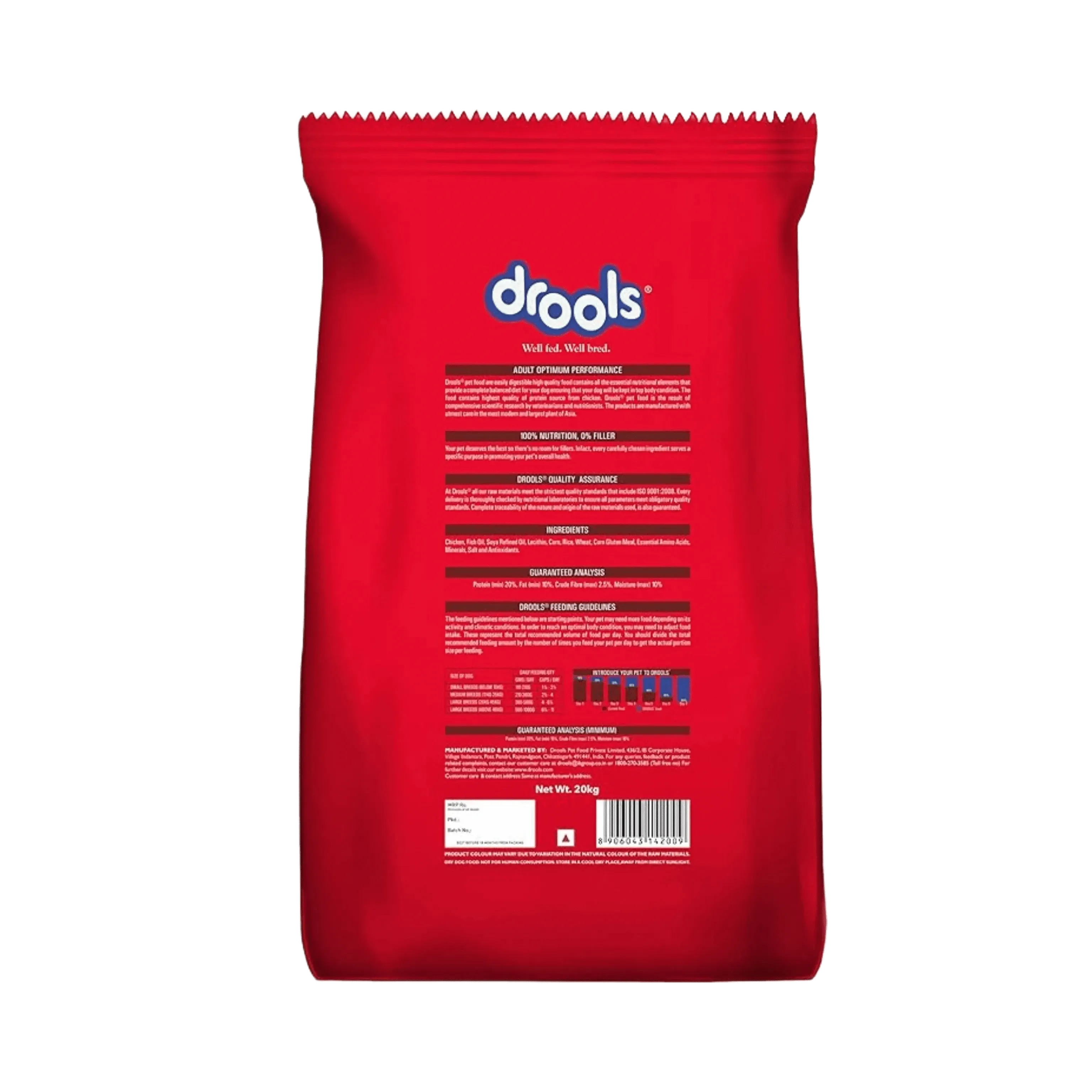DROOLS ADULT OPTIMUM PER DRY FOOD (XXL)