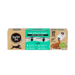Earthz Pet Vitality Lamb Gravy for Toy and Small Dogs 35ml x 5