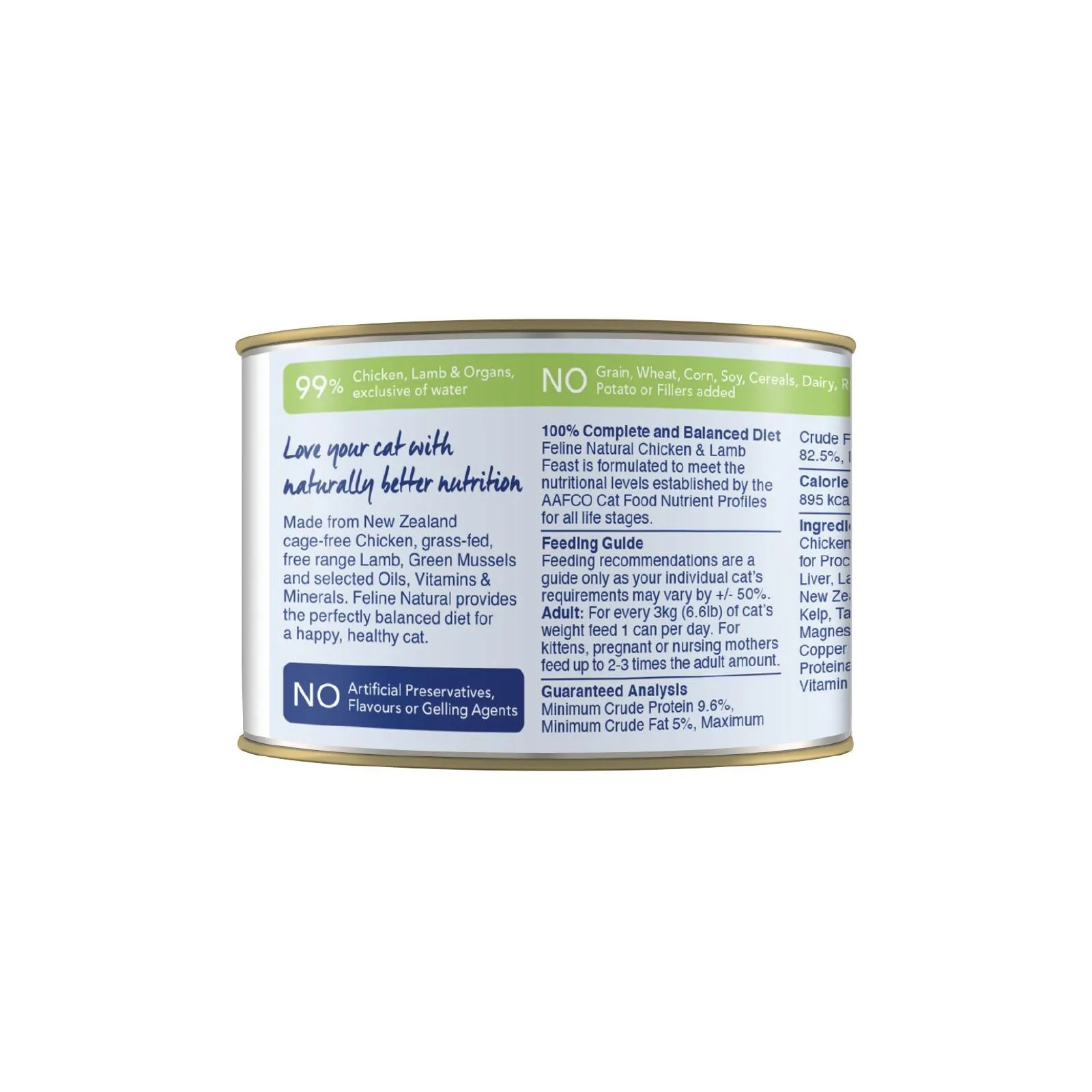 Feline Natural Chicken and Lamb Feast Wet Cat Food 170g x 12