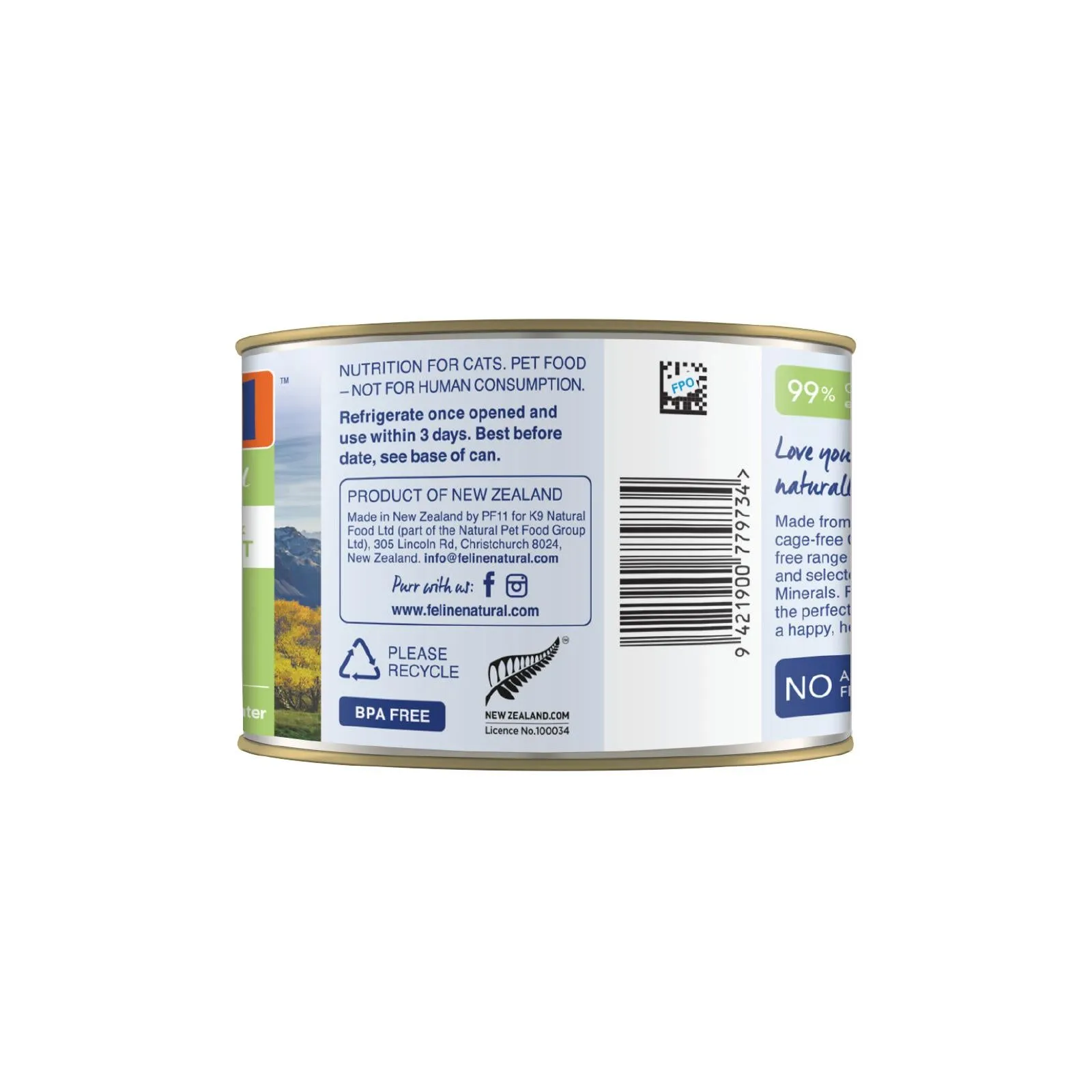 Feline Natural Chicken and Lamb Feast Wet Cat Food 170g x 12