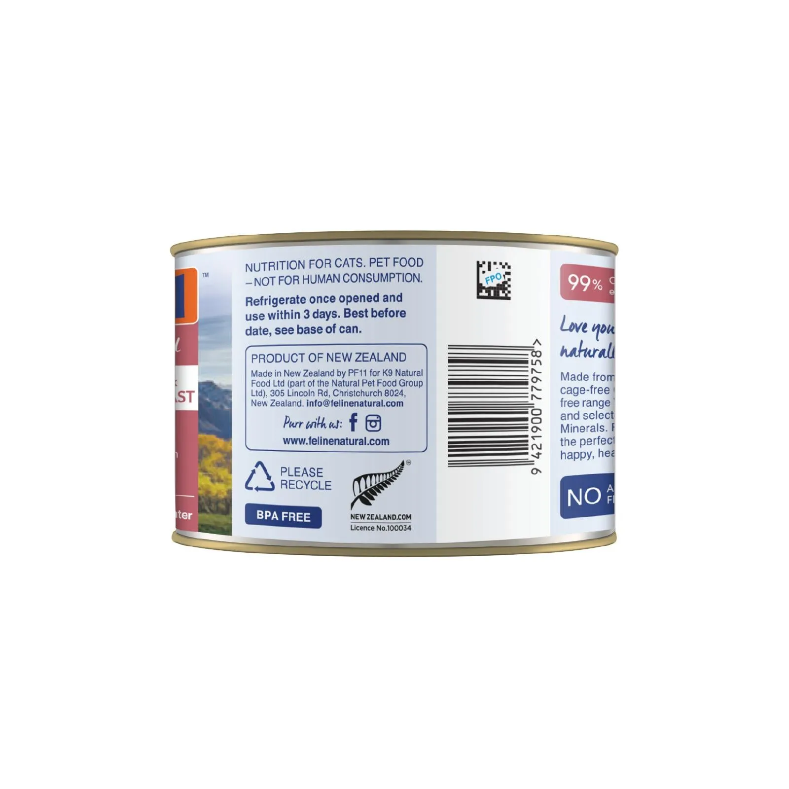 Feline Natural Chicken and Venison Feast Wet Cat Food 170g x 12