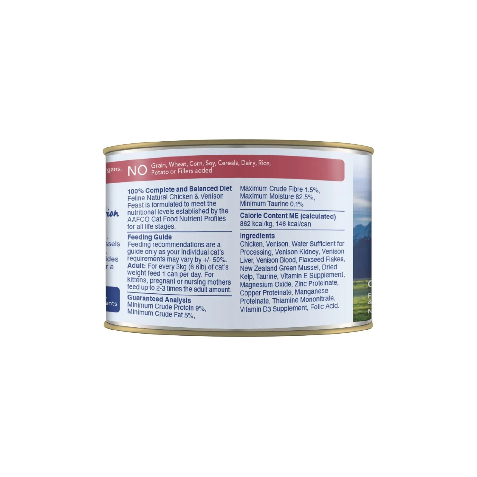 Feline Natural Chicken and Venison Feast Wet Cat Food 170g x 12