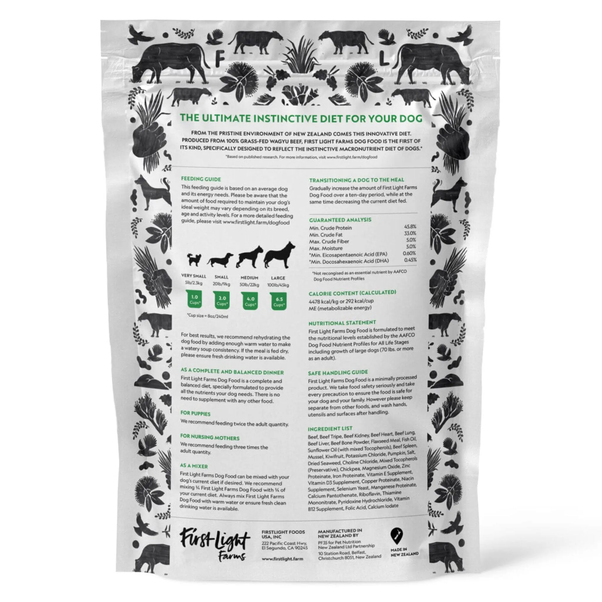 First Light Farms Freeze-Dried Wagyu Beef Dog 1.5 lbs
