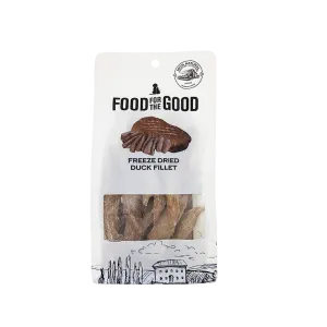 Food For The Good Dog & Cat Treats Freeze Dried Duck Fillet 100g