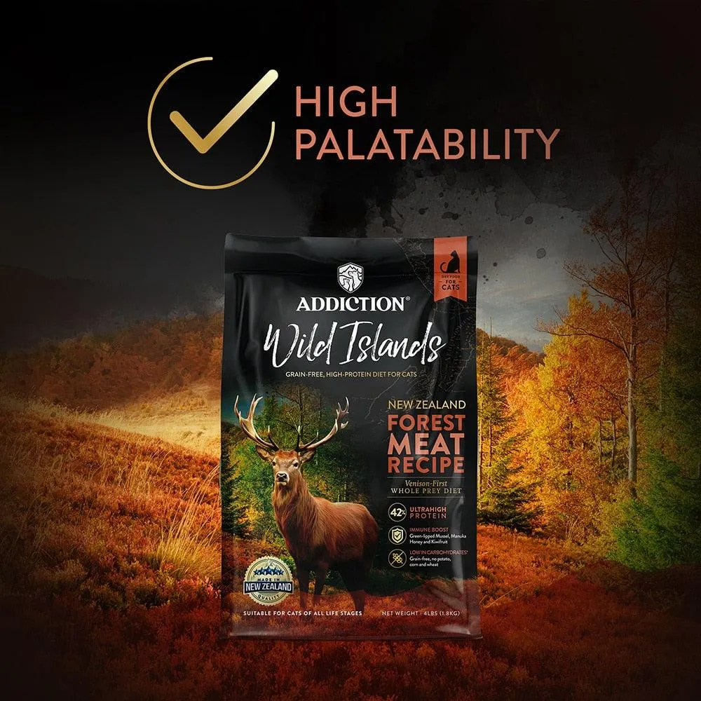 Forest Meat Premium Venison Recipe Dry Cat Food - Trial Pack Bundle of 12