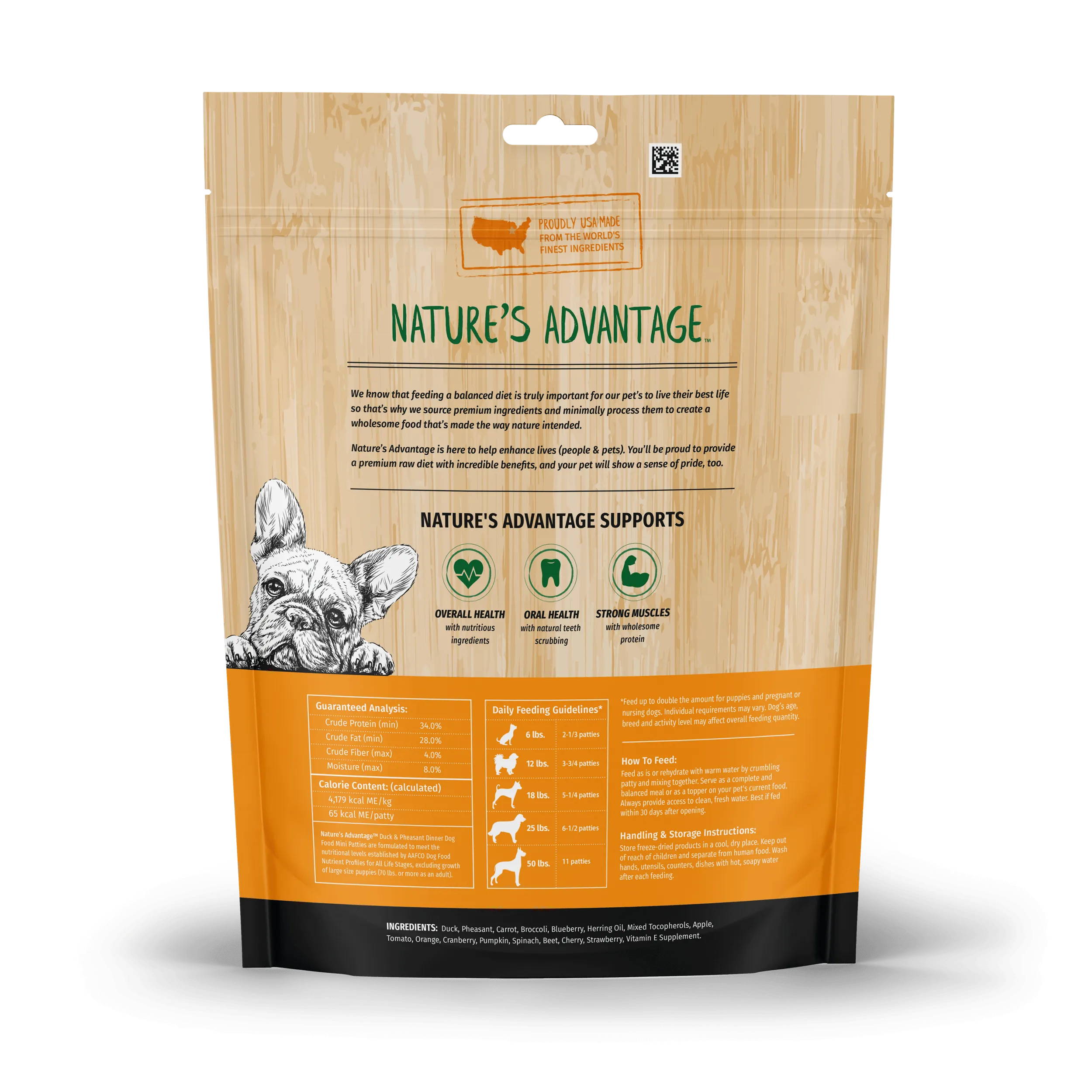 Freeze-Dried Duck & Pheasant Dinner Dog Food Mini Patties