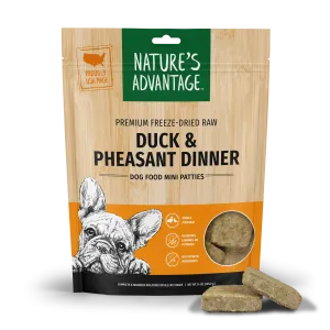 Freeze-Dried Duck & Pheasant Dinner Dog Food Mini Patties