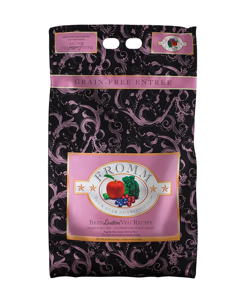 Fromm Grain-Free Beef Livattini Veg Dry Cat Food 10lb