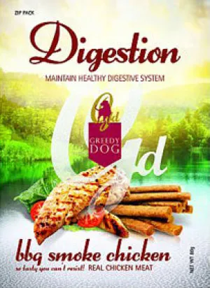 Greedy Dog Digestion BBQ Smoke Chicken Dog Treat 80g