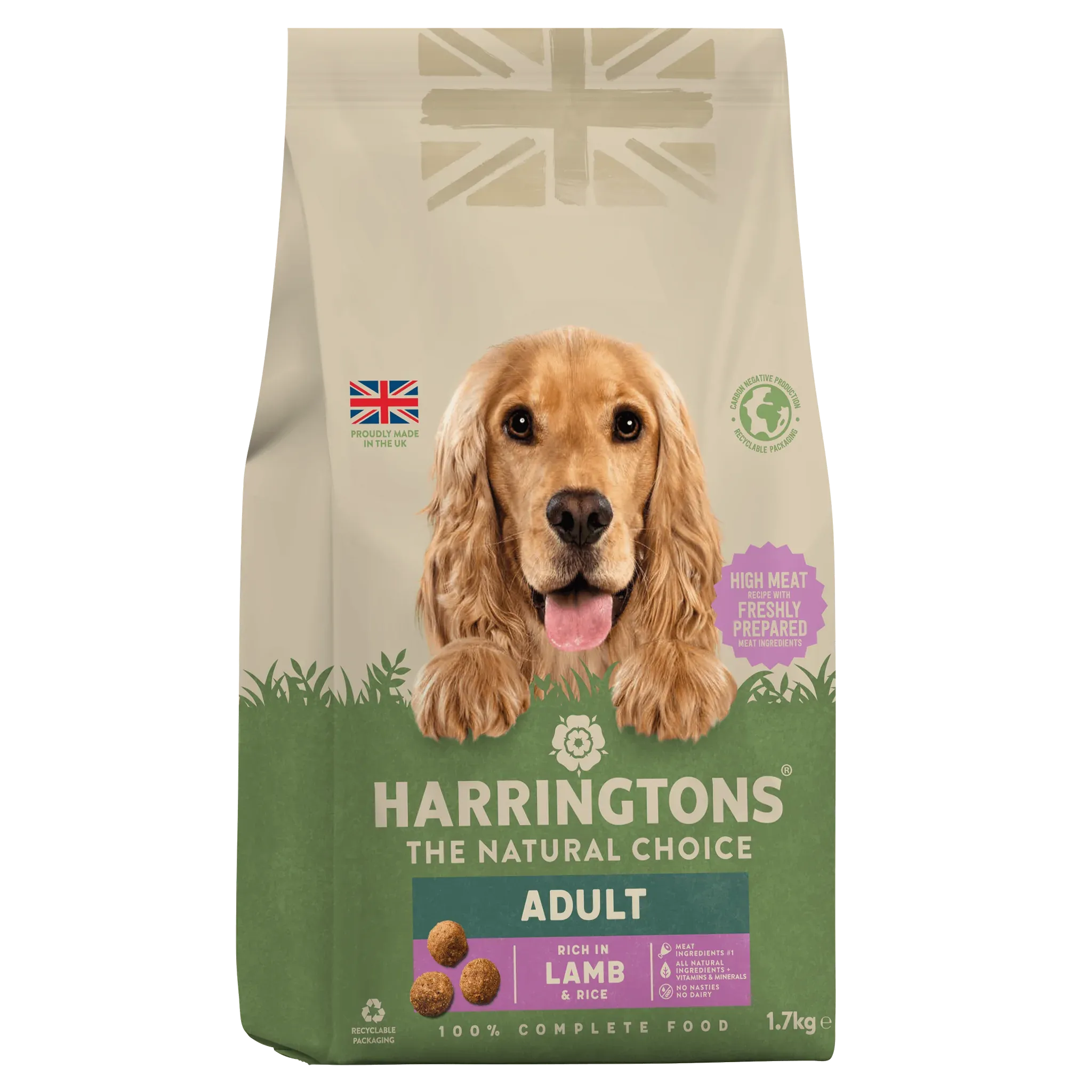 Harringtons Dry Adult Dog Food Lamb 1.7kg