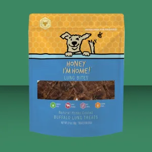 Honey I'm Home Buffalo Lung Bites 3.1oz