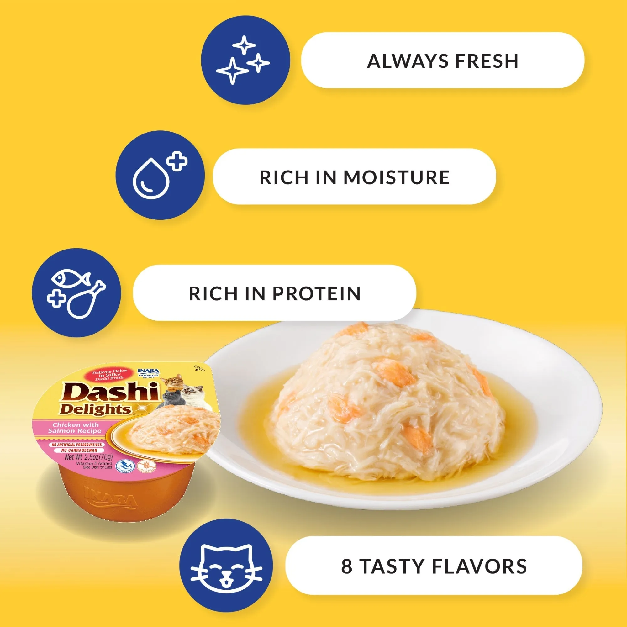 **Inaba Dashi Delight 2.5oz. Chicken (6 count)