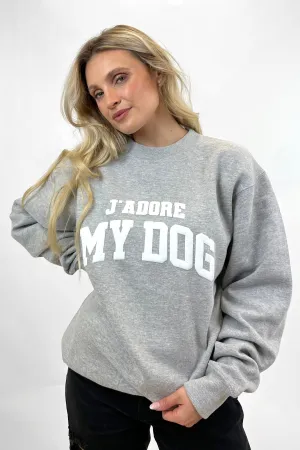 J'Adore My Dog Puff Print Sweatshirt