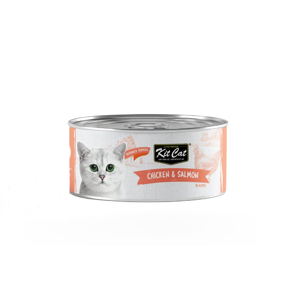 KitCat Super Premium Deboned Chicken & Salmon Toppers 80g