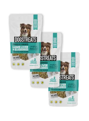 Lamb Liver & Blueberries Freeze Dried DogsTreats Bundle