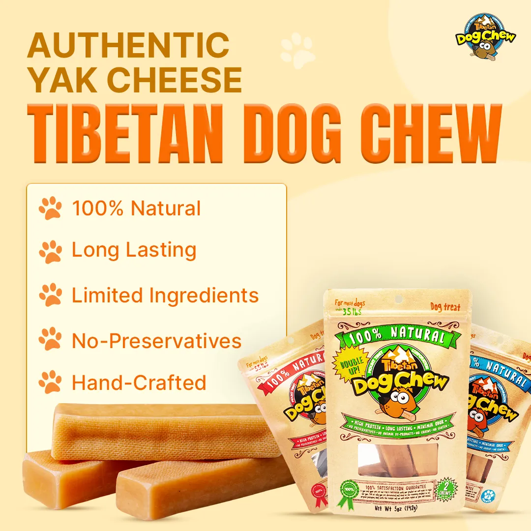 Long Lasting Yak Cheese Chews for X-Large dogs - 3 sticks
