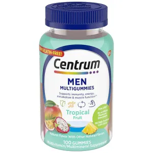 Men Multivitamin Supplement /Tropical Fruit /100 Gummies