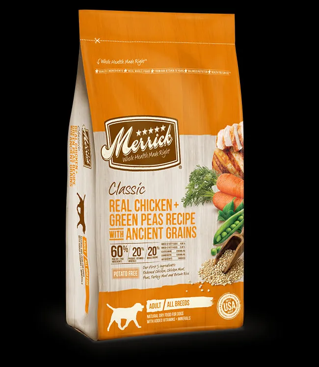 Merrick Chicken & Green Pea with Ancient Grains Dry Dog Food 4lb