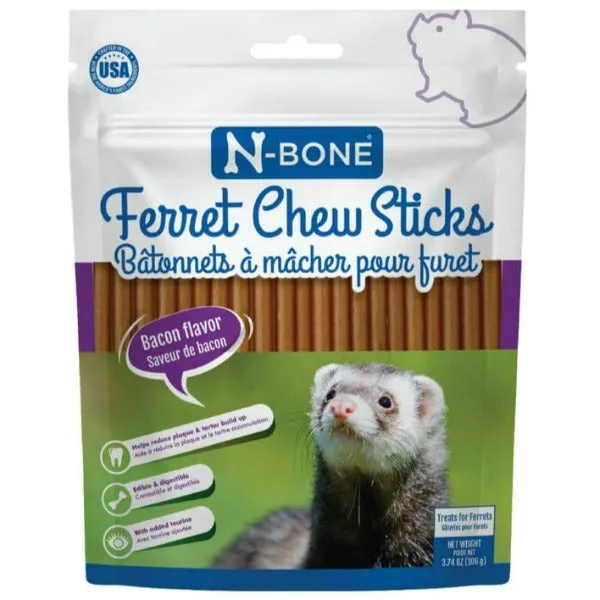 N-Bone Ferret Chew Treats Bacon Flavour