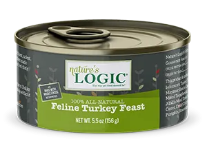 Nature's Logic Turkey Feast Canned Food for Cats