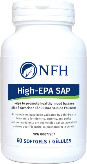NFH High‑EPA SAP (1000 mg EPA, 100 mg DHA/softgel) 60 Softgels