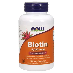 Now Foods Biotin 5000mcg 120 Vege Caps