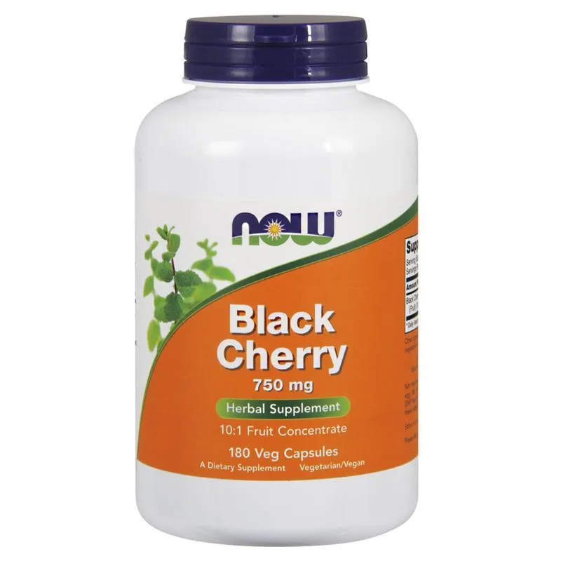 Now Foods Black Cherry Extract 750mg 90 Capsules