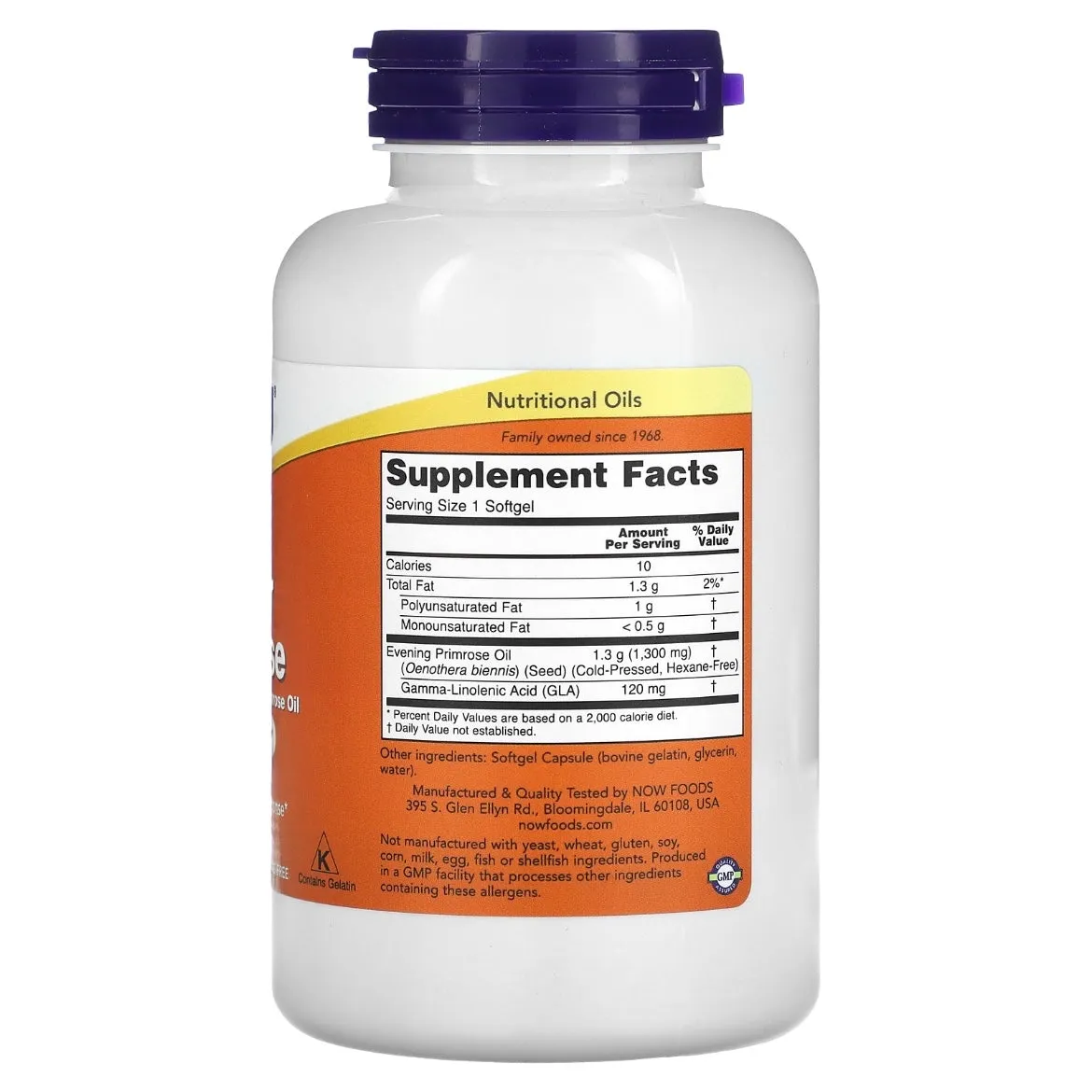NOW Foods Super Primrose 1,300 mg 120 Softgels